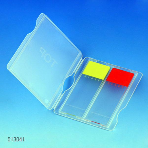 Globe Scientific Slide Mailer, Polypropylene, for 2 Slides, Blue Microscope Slides; slide accessories; slide mailers
